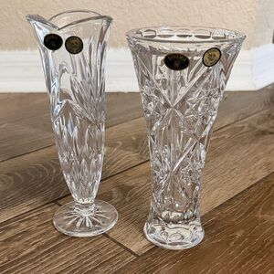Set of 2 Crystal Vase - Elegant Design
